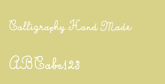 Calligraphy Hand Made