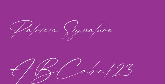 Patricia Signature