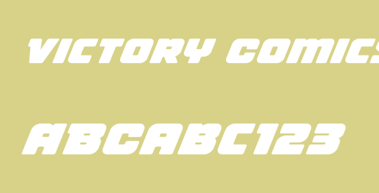 Victory Comics Expanded Italic