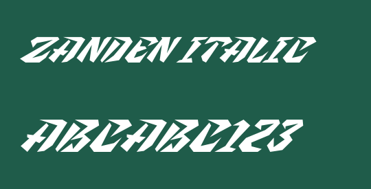 Zanden Italic