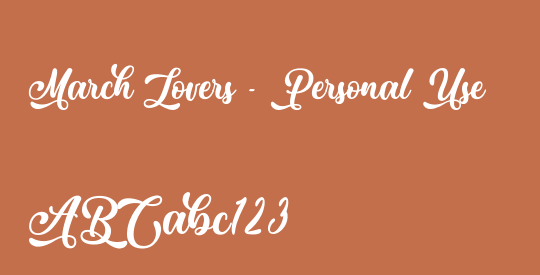 March Lovers - Personal Use