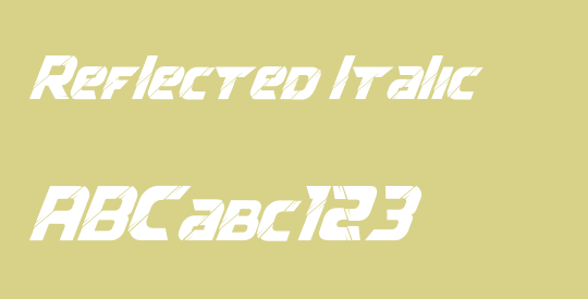 Reflected Italic