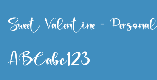 Sweet Valentine - Personal Use