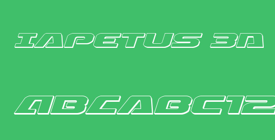 Iapetus 3D Italic