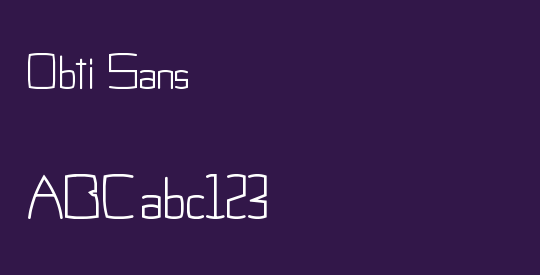 Obti Sans