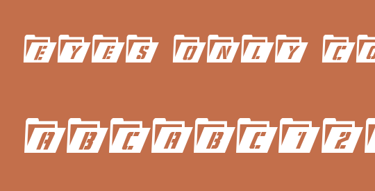 Eyes Only Condensed Italic