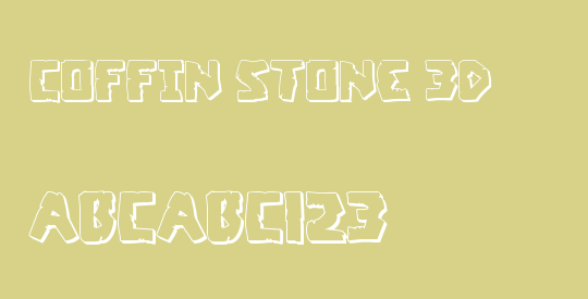 Coffin Stone 3D