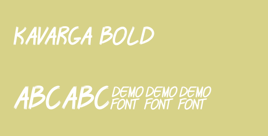 KAVARGA Bold
