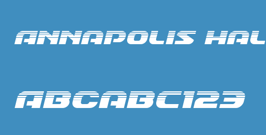 Annapolis Halftone Italic
