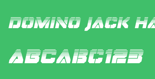 Domino Jack Halftone Italic