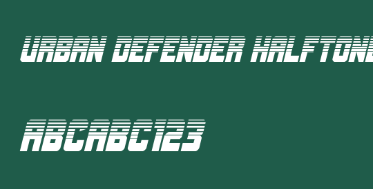 Urban Defender Halftone Italic
