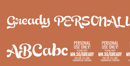 Gready PERSONAL USE ONLY Thin