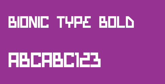 Bionic Type Bold