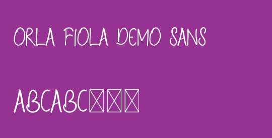 Orla Fiola Demo Sans