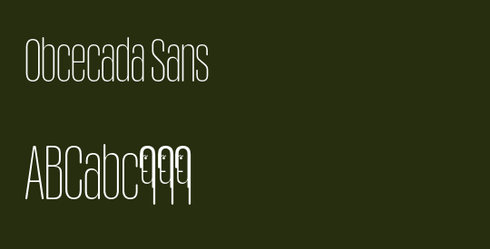 Obcecada Sans
