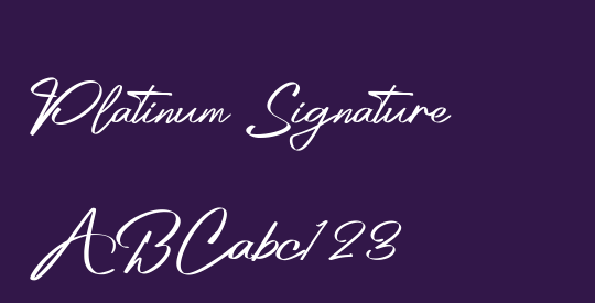 Platinum Signature