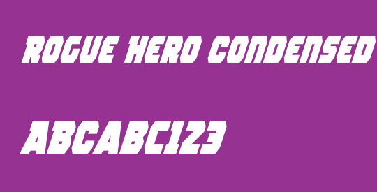 Rogue Hero Condensed Italic