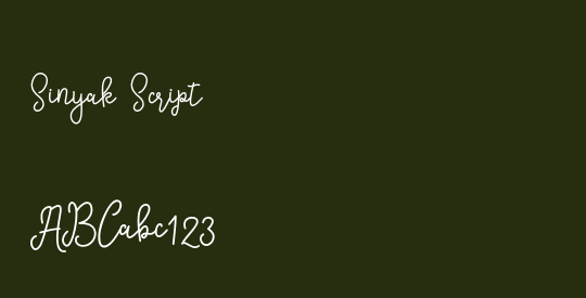 Sinyak Script