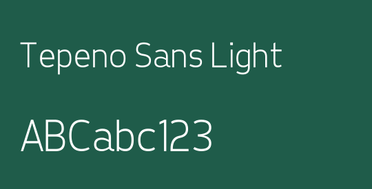 Tepeno Sans Light