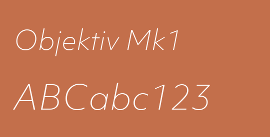 Objektiv Mk1