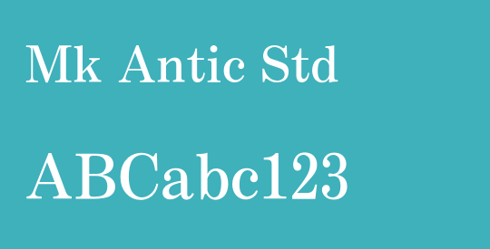 Mk Antic Std