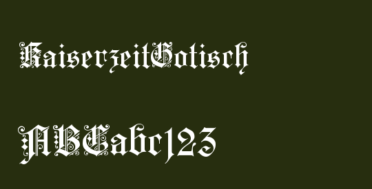 KaiserzeitGotisch