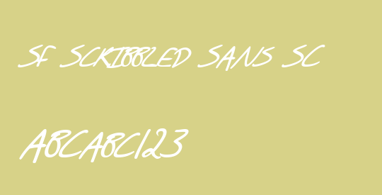 SF Scribbled Sans SC