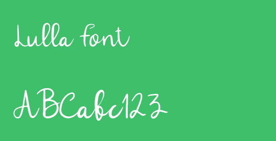 Lulla Font