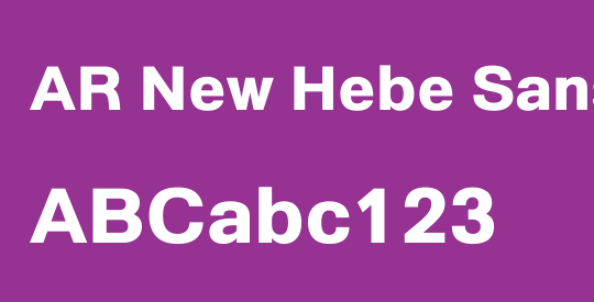 AR New Hebe Sans Extraheavy