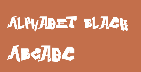 Alphabet Black