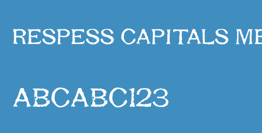 Respess Capitals Medium