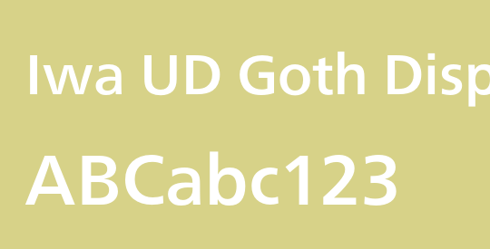 Iwa UD Goth Disp Pr6N