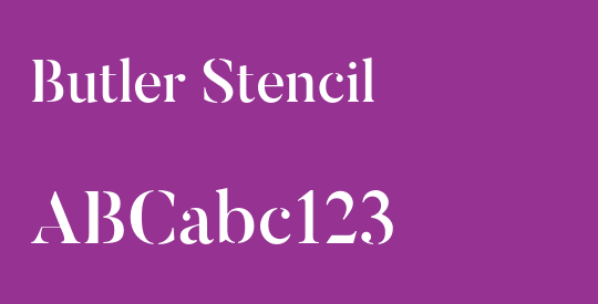 Butler Stencil