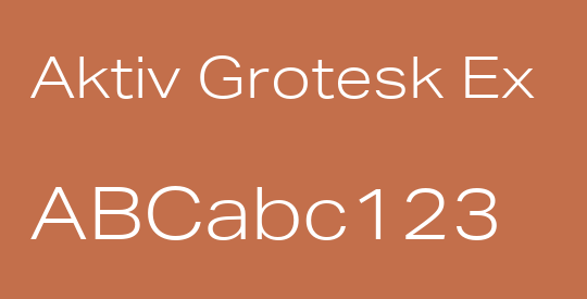 Aktiv Grotesk Ex