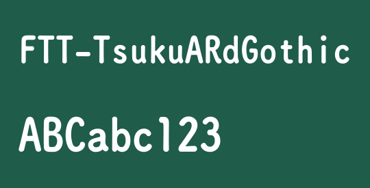 FTT-TsukuARdGothic