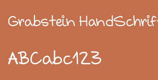 Grabstein HandSchrift