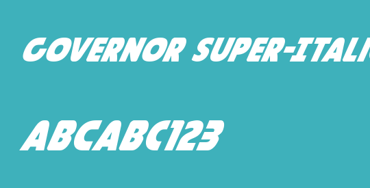 Governor Super-Italic
