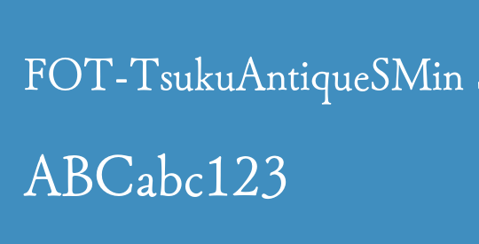 FOT-TsukuAntiqueSMin Std