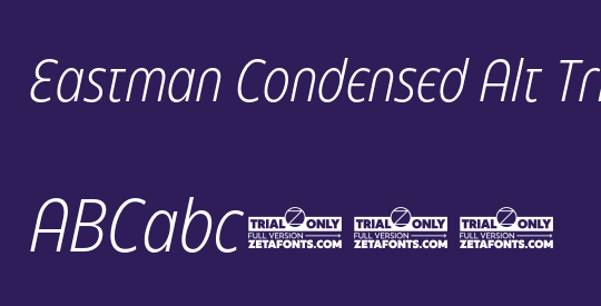 Eastman Condensed Alt Trial