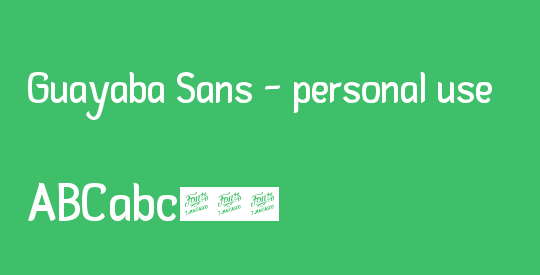Guayaba Sans - personal use