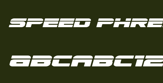 Speed Phreak Semi-Italic