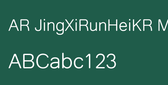 AR JingXiRunHeiKR MD