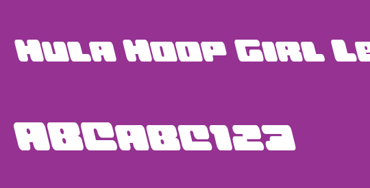 Hula Hoop Girl Leftalic