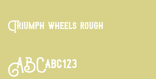 Triumph wheels rough