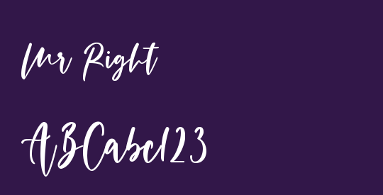 Mr Right