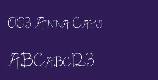 003 Anna Caps