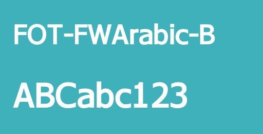 FOT-FWArabic-B