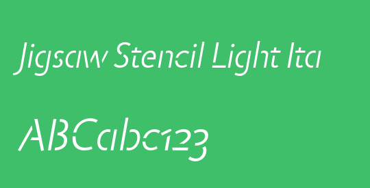 Jigsaw Stencil Light Ita