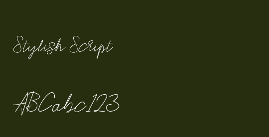 Stylish Script