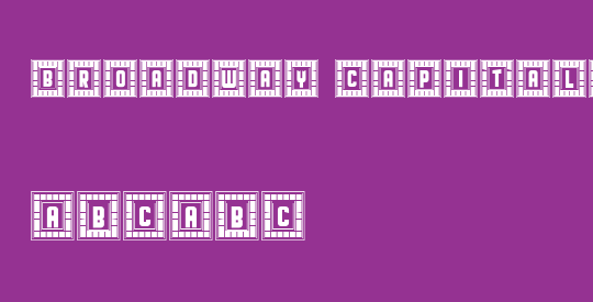 Broadway Capitals Light Negativ